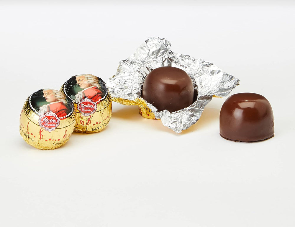 Mozart barokk - autentikus Mozart étcsokoládé marcipán nugát golyók 12 db 1 x 240g (5 db-os csomag)