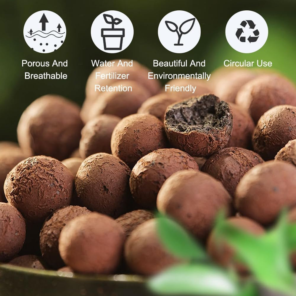 Durva szemcséjű agyaggranulátum, duzzasztott agyaggranulátum, növényi granulátum, duzzasztott agyag 1L hidroponikus ültetési alap, 5-8 mm-es granulált agyaggranulátum