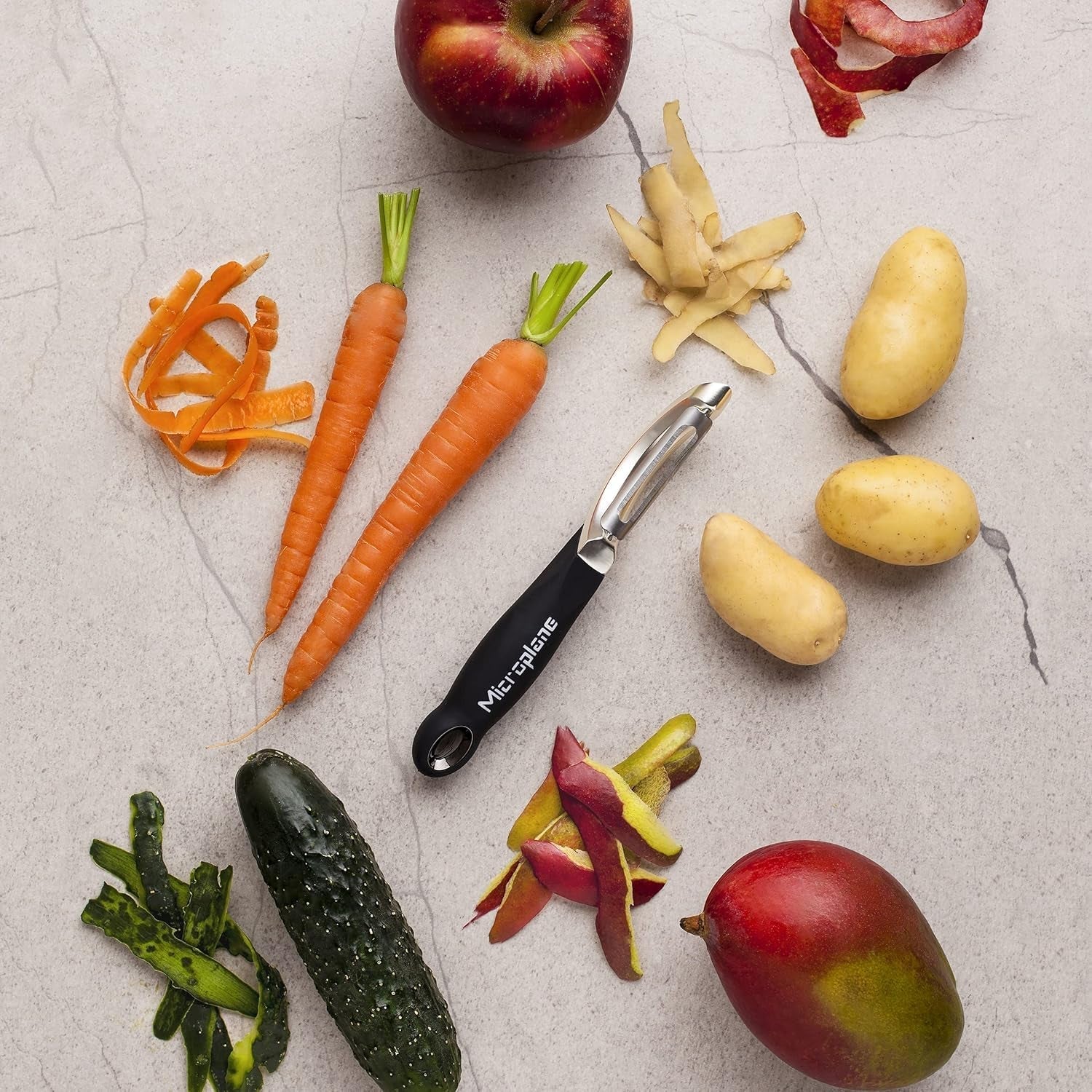 Naty Shop Microplane Professzionális duplapengés rozsdamentes acél kétkezes hámozó