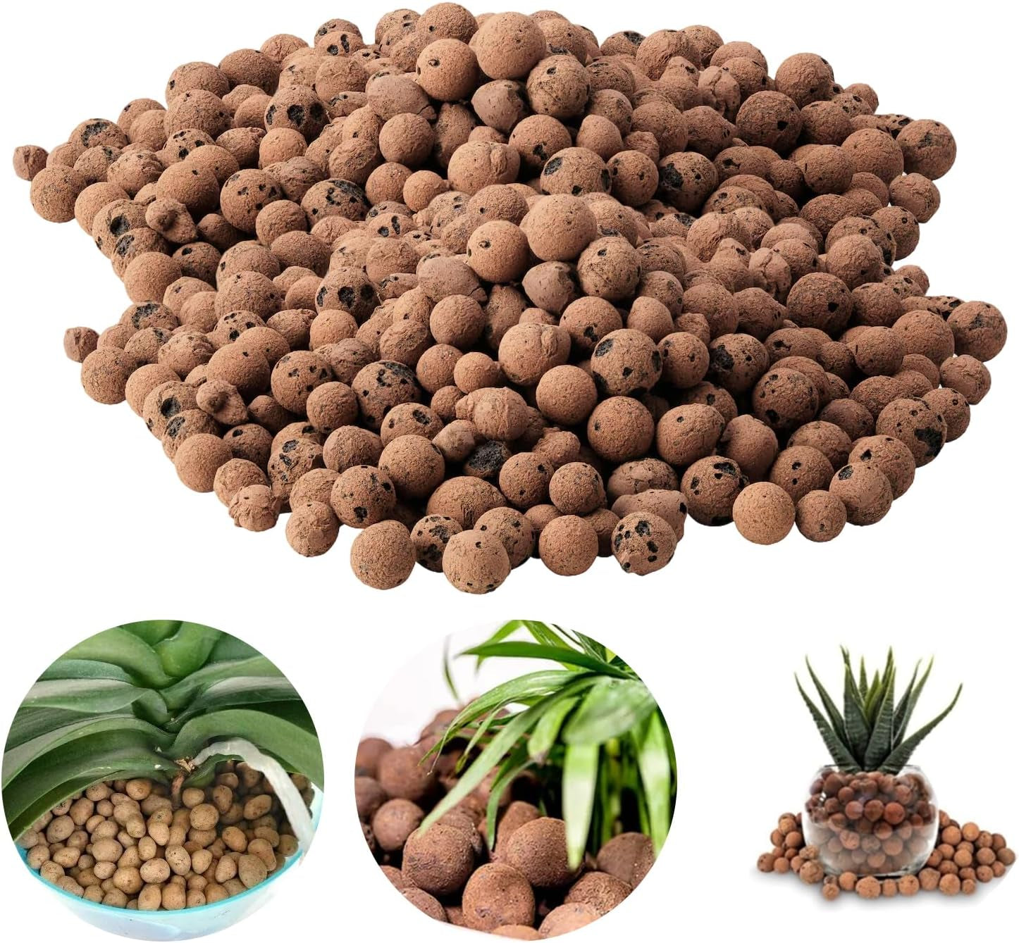 Durva szemcséjű agyaggranulátum, duzzasztott agyaggranulátum, növényi granulátum, duzzasztott agyag 1L hidroponikus ültetési alap, 5-8 mm-es granulált agyaggranulátum