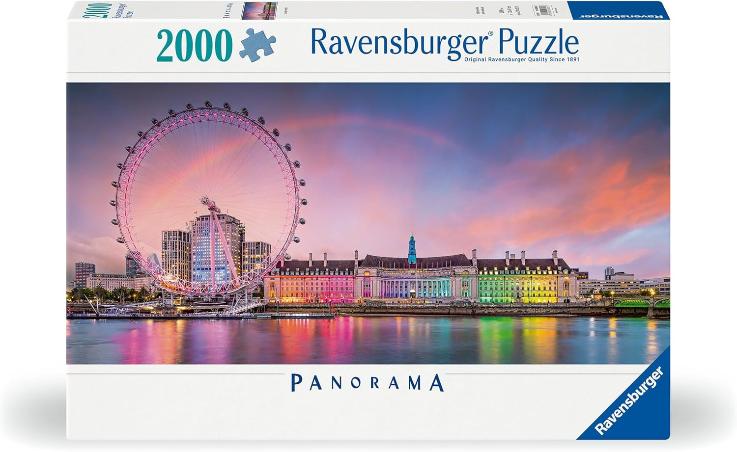 Ravensburger Puzzle 12000805 - Színes London - 2000 darabos kirakós 14 éven felülieknek Puzzle Naty Shop