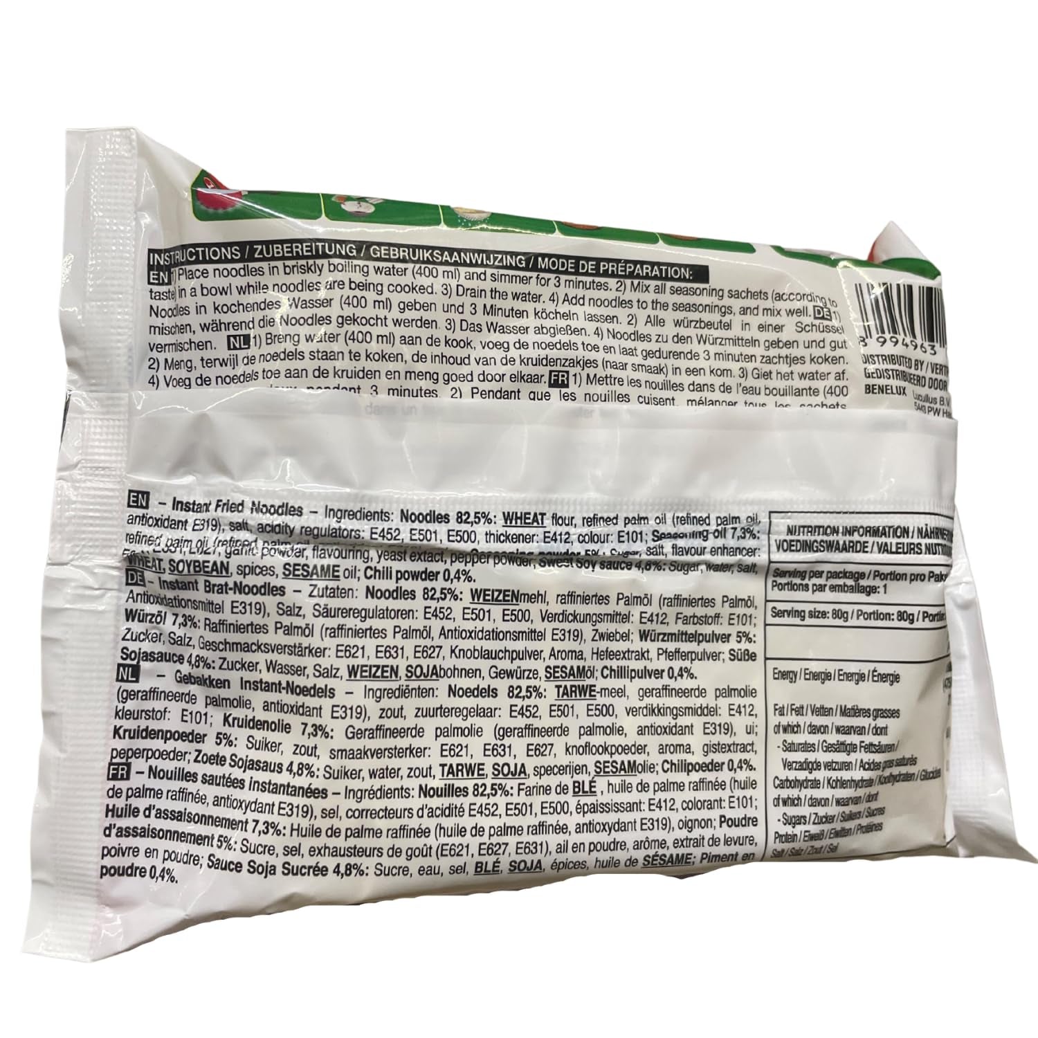 INDOMIE – Instant Mi Goreng tészta – gyűjtőcsomagolás (40 x 80 g)