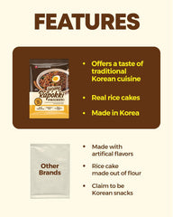 NONGSHIM Rapokki (Jjajang, 400 ml) – autentikus koreai street food, ramen és rizssütemények, fekete bab; gyorsan és egyszerűen elkészíthető, 4 perc alatt kész