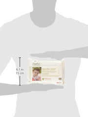 Eco by Naty Baby Care, Organikus nedves törlőkendő babáknak, illatmentes, 56 pelenka