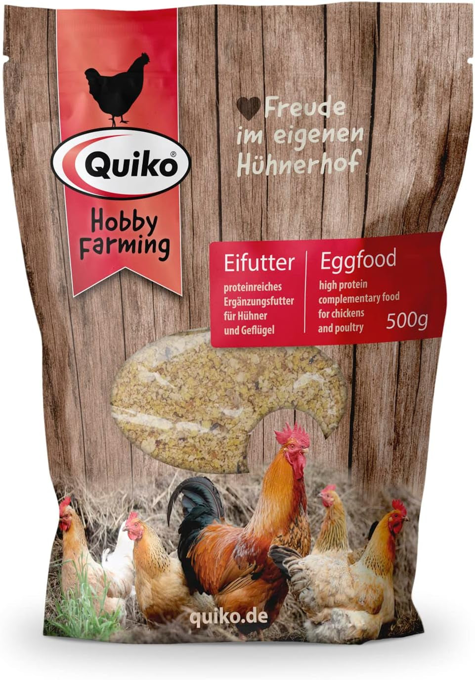 Quiko Hobby Farming - Eifutter für Hühner 2kg - Hühner Zubehör - Hühner Vitamine