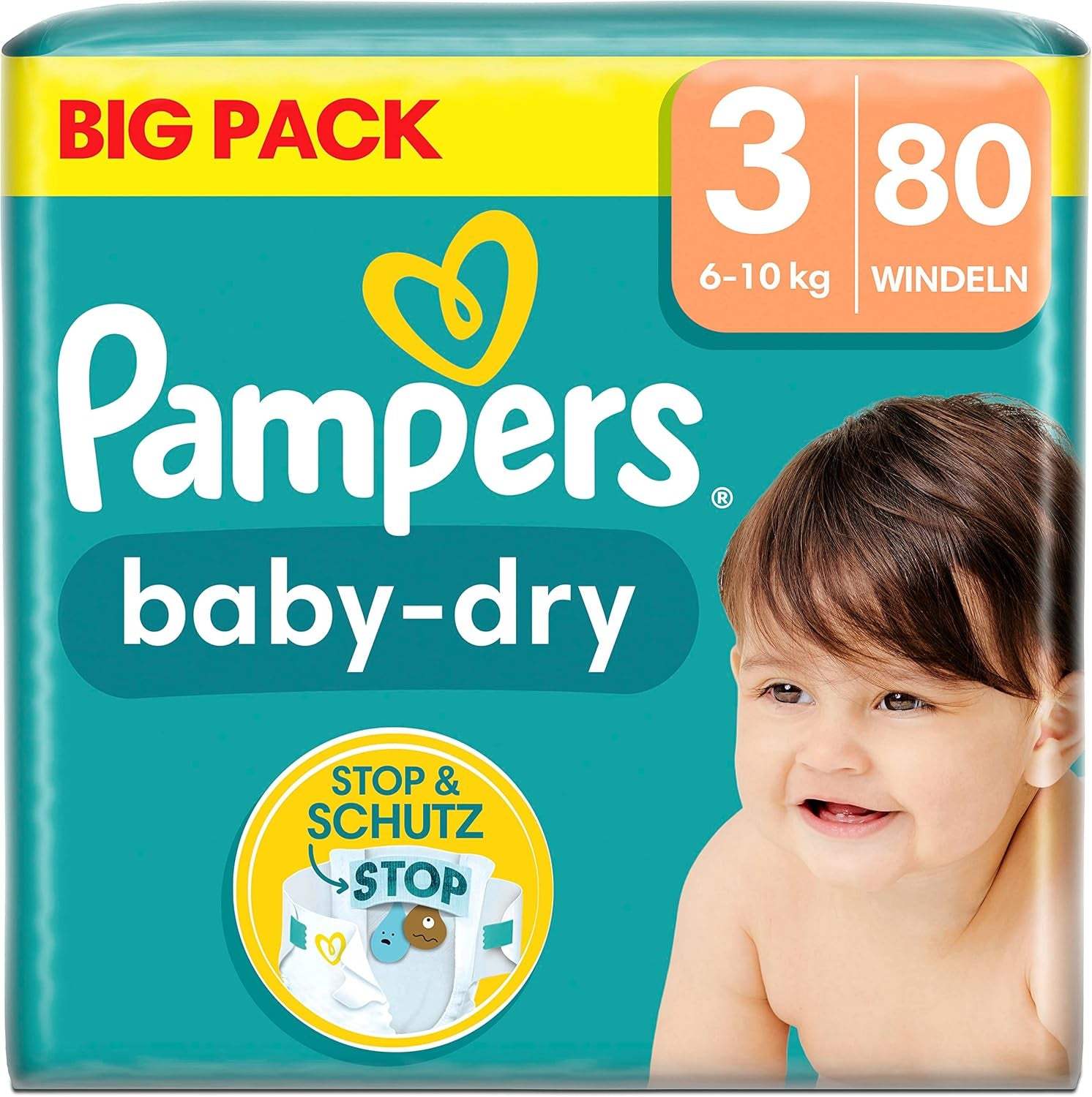 Pampers (régi verzió), bugyi, 4-es méret, 9 kg-15 kg, három csomag (1 x 88 pelenka)