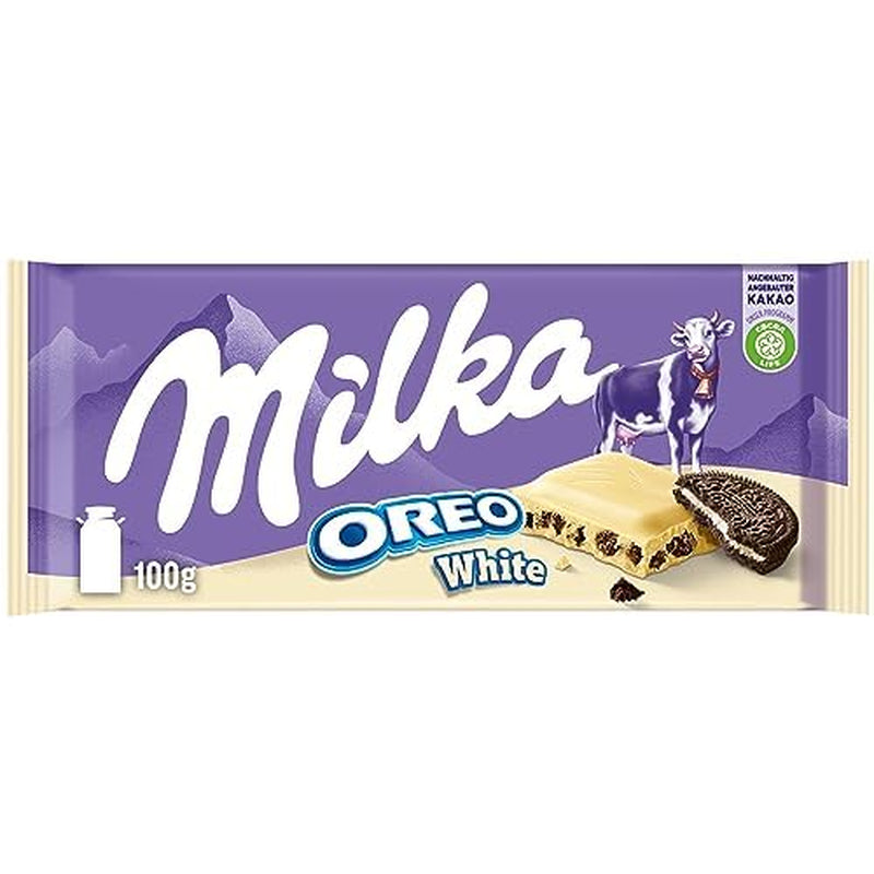 Milka Oreo Sandwich – alpesi tejcsokoládé, ropogós Oreo sütidarabokkal és sima vaníliakrémmel töltve – 92g