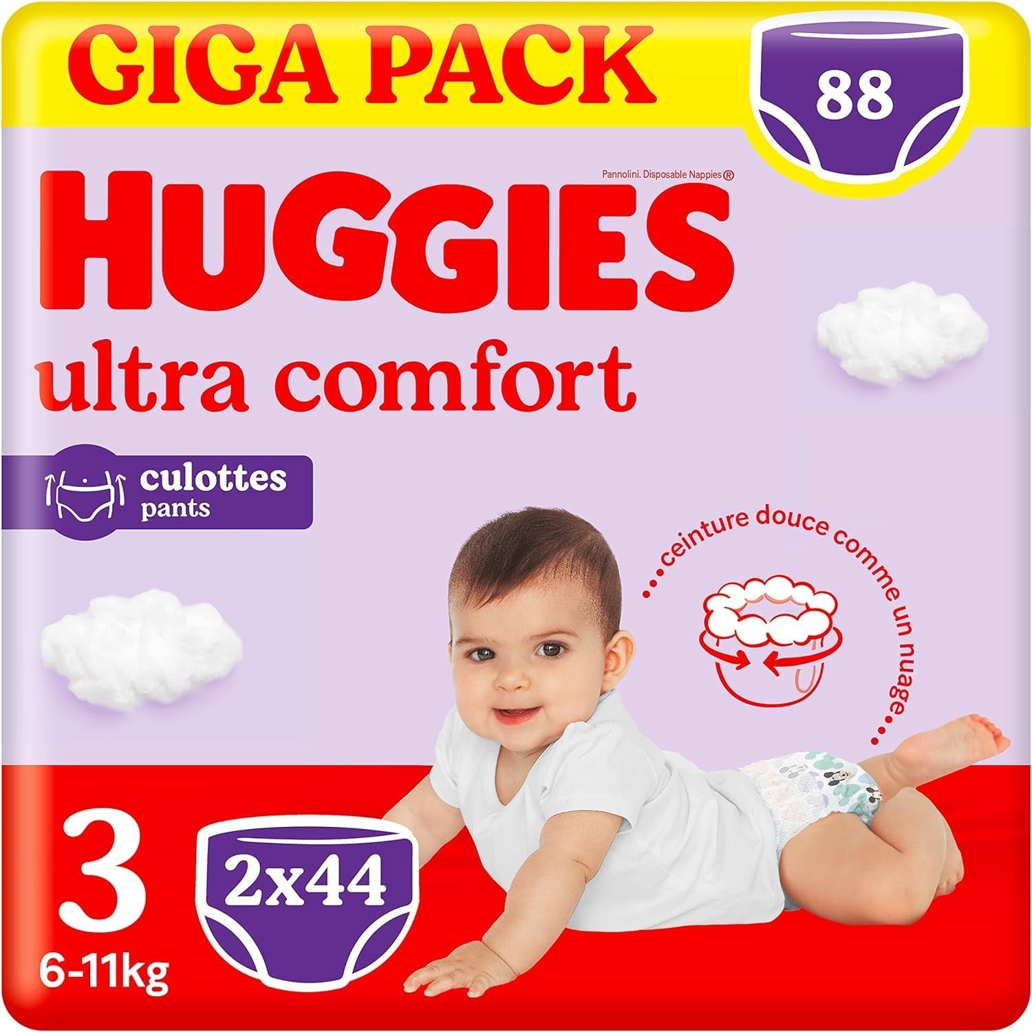 Huggies Ultra Comfort, Bugyi pelenka, 5-ös méret (12-17 kg), 68 db-os bugyipelenka csomag