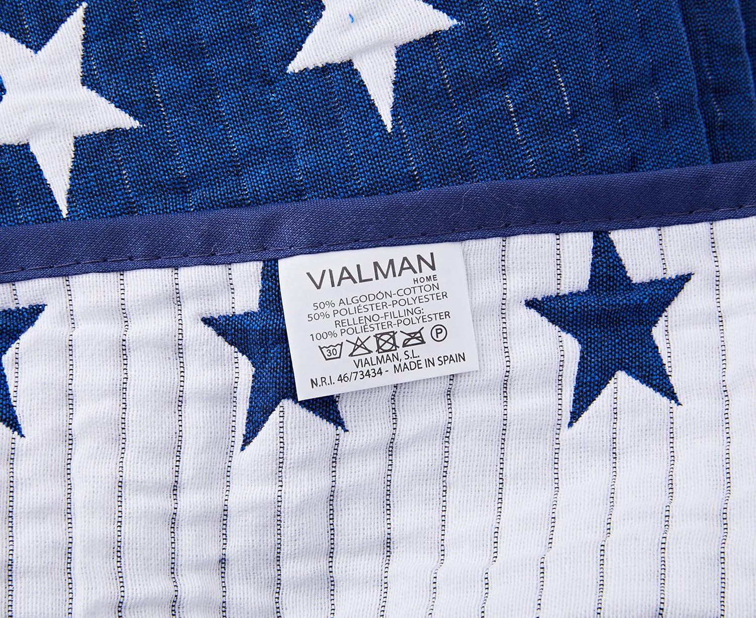 VIALMAN ágytakaró Sofia 10 king size ágy | csillag paplan | paplan mérete 250 X 270 cm | ágyneműhuzat és kanapégarnitúra sötétkék Ágyak és huzatok Besuche den VIALMAN-Store