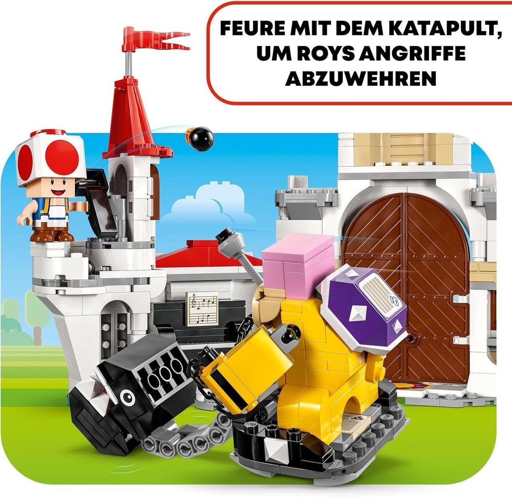 LEGO Super Mario Roy csatája a gombapalotában kalandkészlet Nintendo karakterekkel Ajándék lányoknak, fiúknak és játékosoknak 7 éves 71435 építőkészletek Besuche den LEGO-Store