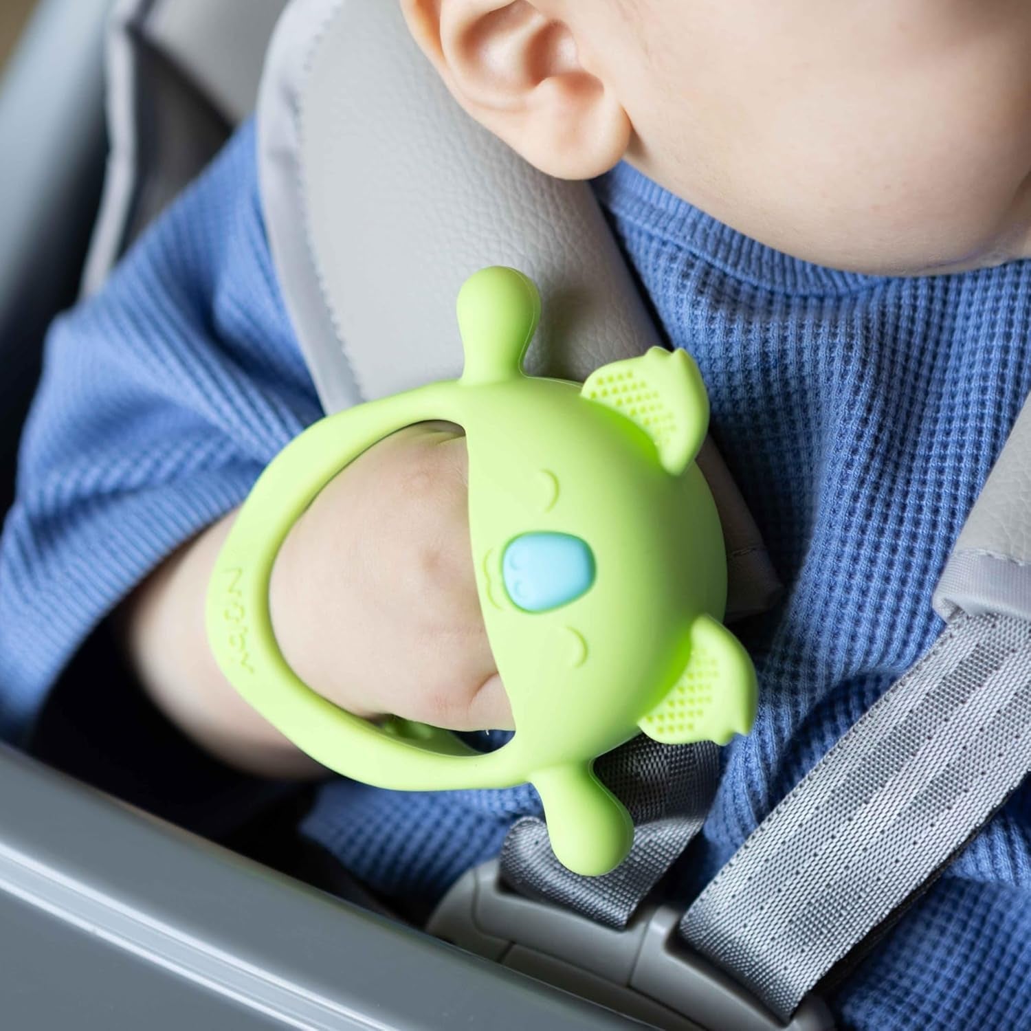 Mănuși de dentiție Nuby - Silicon | Jucărie de dentiție în formă de koala | Jucărie senzorială | 3+ luni