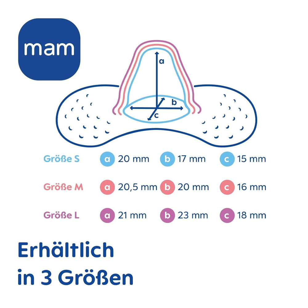 MAM Stillhütchen Größe S (Ø 17 Mm) Im 2Er-Set, Extra Weiche Brusthütchen Zum Schutz Beim Stillen, Brustwarzenschutz Für Maximalen Hautkontakt Zwischen Mutter Und Kind Kiegészítők Élelmiszer és szoptatás Bebe Naty Shop