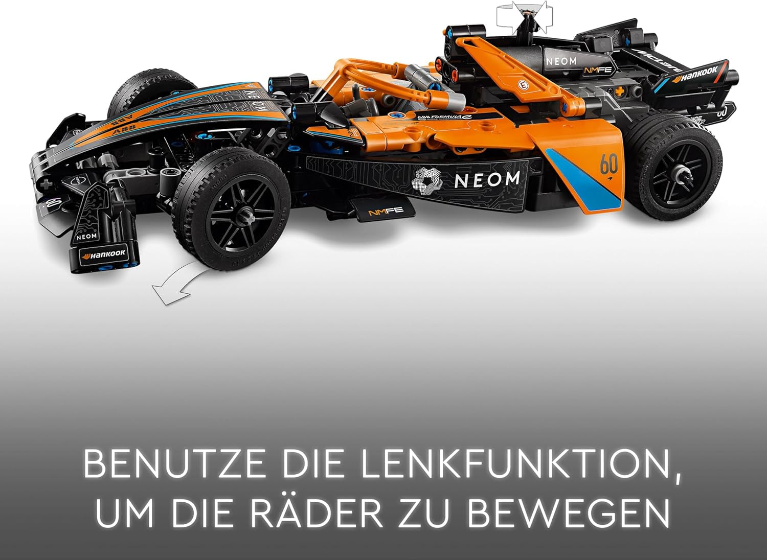 LEGO Technic NEOM Mclaren Formula E versenyautó, versenyautó játék 9 éves fiúknak és lányoknak, modellautós készlet, gyerekszoba dekoráció, születésnapi ajándékötlet 42169 építőkészletek Beuche den LEGO-Store