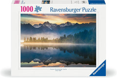 Ravensburger Puzzle 12000356 1000 piese - Răsărit de soare deasupra lacului Matheson, Noua Zeelandă - Puzzle pentru adulți și copii de la 14 ani, ediție specială Amazon [Exclusiv la Amazon] Puzzle Naty Shop