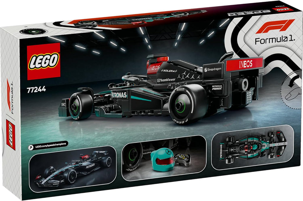 LEGO Speed Champions Mercedes-Amg F1 W15 Race Car - Jucărie cu minifigurină Formula 1 - Model de mașină de colecționat și construit - Cadou pentru băieți și fete 10+ sau fani adulți 77244 Seturi de constructie Besuche den LEGO-Store