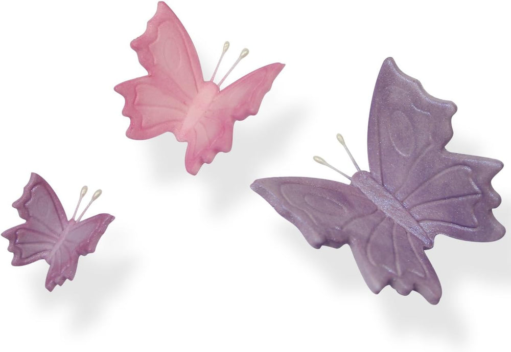 BU910 Cutter de embosare cu motiv fluture, format mic, mediu și mare, plastic, alb, 9 x 2 x 9 cm, 1 unitate