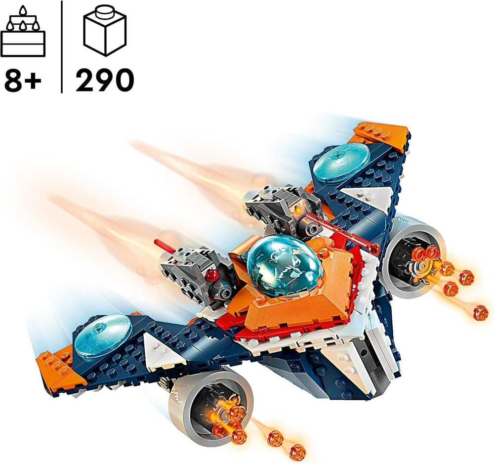 LEGO Marvel Rockets Űrhajó vs. Ronan építhető űrhajó készlet A galaxis őrzői szuperhős figura játék ajándék fiúknak és lányoknak 8 éves 76278 építőkészletek Besuche den LEGO-Store