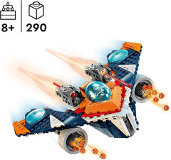 LEGO Marvel Rockets Űrhajó vs. Ronan építhető űrhajó készlet A galaxis őrzői szuperhős figura játék ajándék fiúknak és lányoknak 8 éves 76278 építőkészletek Besuche den LEGO-Store
