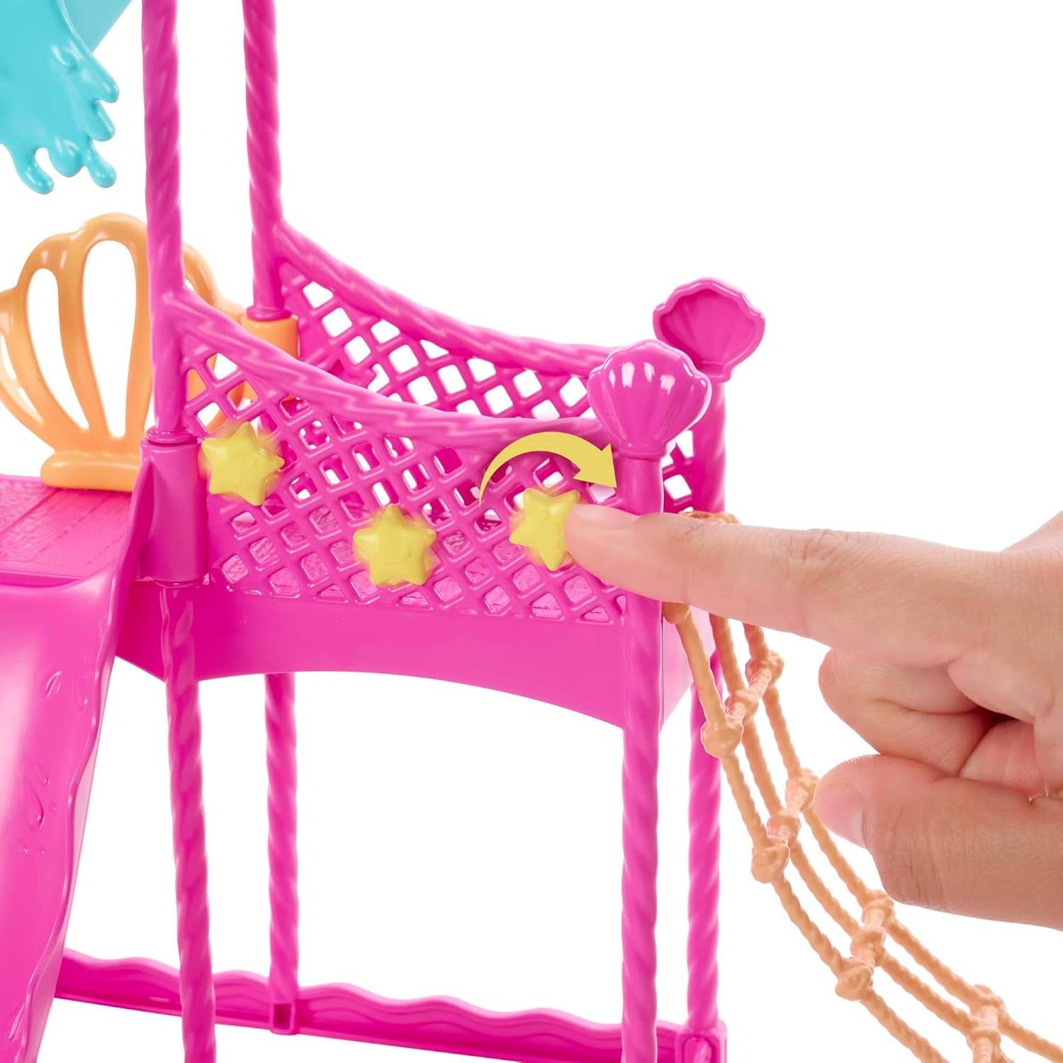 Barbie Skipper Erste Jobs Puppe und Accessoires – Erste Arbeitswelterfahrung im Wasserpark mit echter Wasserrutsche, Zubehörteile, für Kinder ab 3 Jahren, HKD80