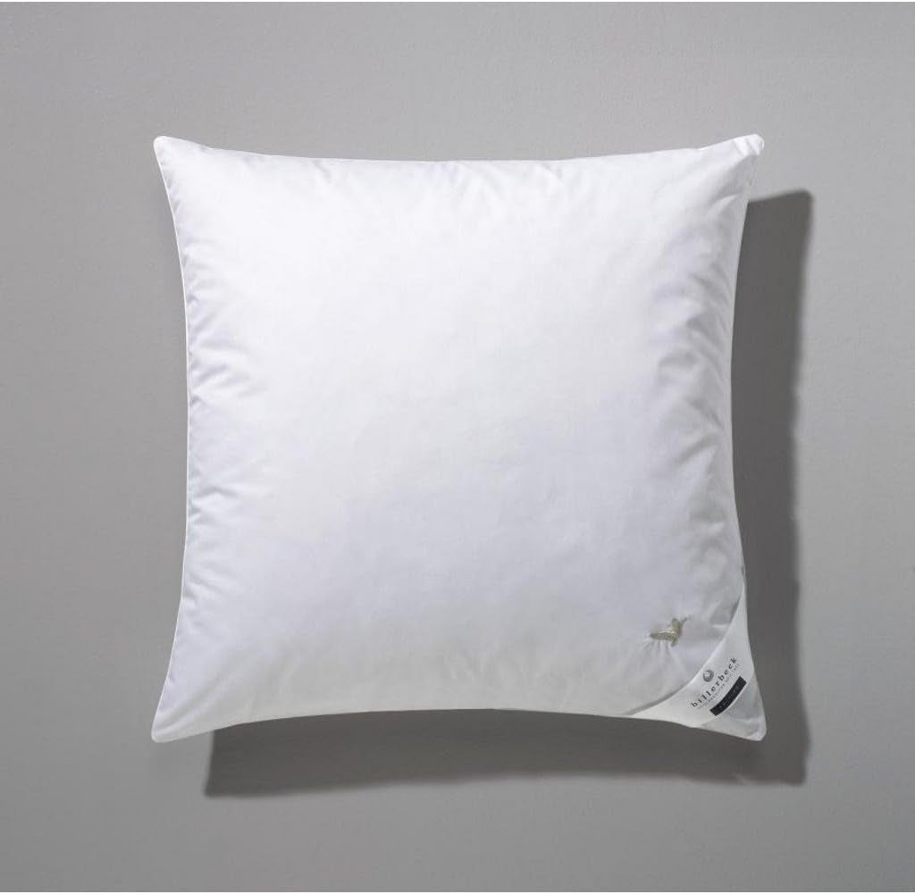 Pernă Billerbeck E04 Gold Edition 15 Cu suport ferm - 80 X 80 Cm - Pernă de puf potrivită pentru alergici cu husă moale Perne standard Naty Shop