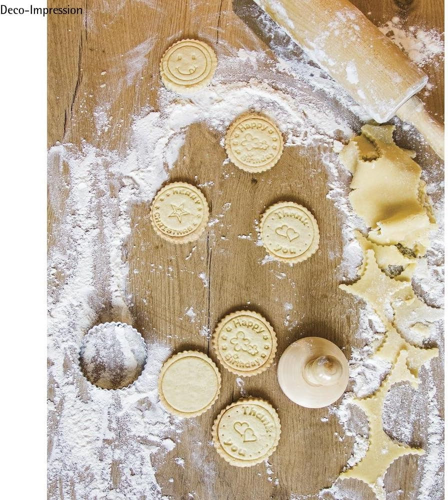 Rayher 28858000 Set de ștampile pentru fursecuri, 8 piese, cutie 1 set