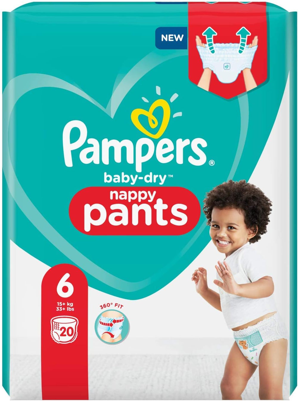 Pelenkák Pampers 81657566 Baby-Dry nadrág, fehér
