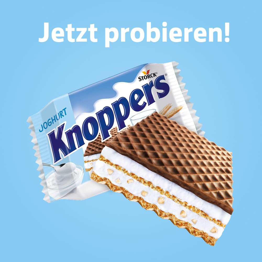 Joghurt – 4 x 200 g – Joghurttal és nugátkrémmel, mogyoróval és kakaóval töltött ostyaszeletek