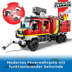LEGO 60374 City Fire Brigade Command jármű Modern tűzoltóautó játék tűzoltó drónokkal gyerekeknek való építőkészletekkel Besuche den LEGO-Store