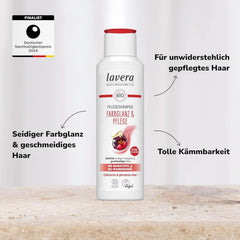 Lavera Care sampon Color Shine & Care, vegán, 250 ml zuhany és fürdő Naty Shop