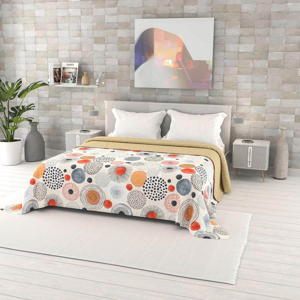 Cuvertură de vară imprimată Fantasy, umplutură din poliester, Petali, 260X270Cm