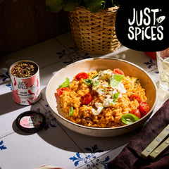 Just Spices Chili fokhagyma só I Gewürzmix, der zu allen Gerichten schmeckt I Gewürzdose, 55 g
