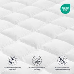 Nordic Paradise - Kényelmes paplan - 50% német kacsatoll - Meleg téli paplan - 200X200 Cm Paplanok és paplanok Naty Shop