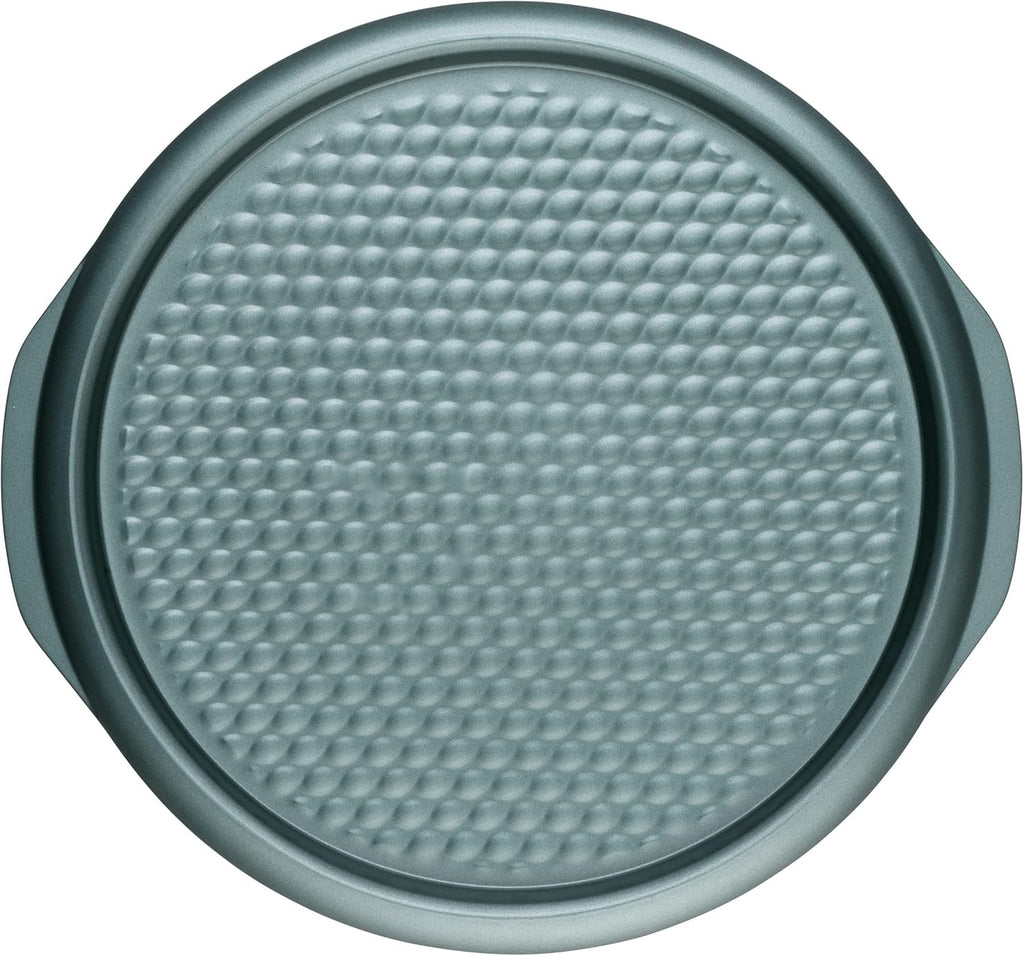 Progress BW09819G2EU7 Shimmer Kollektion, Runde Backform Aus Kohlenstoffstahl Mit Antihaftbeschichtung, Ideal Für Pies, Kuchen, Torten Und Quiches, 28 Cm, Grün Matrite si tavi pentru copt Naty Shop 37Cm Pizzablech