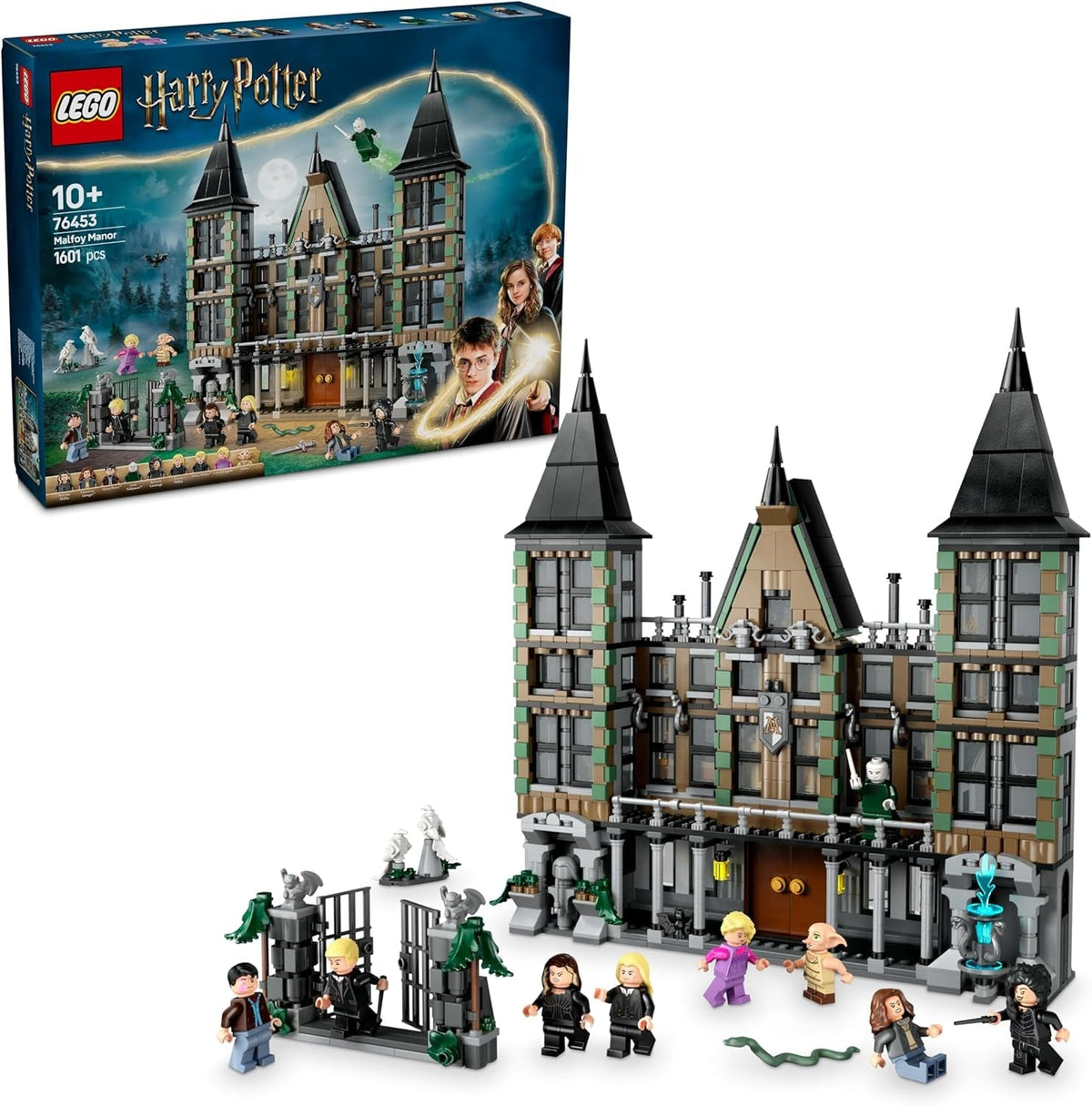 LEGO Harry Potter Malfoy családi vidéki birtok, fantasztikus gyűjthető és bemutatható játék, ajándék fiúknak, lányoknak és a varázslóvilág rajongóinak, ajándékötlet 9 minifigurával 76453 Építőkészlet Besuche den LEGO-Store Alapértelmezett cím
