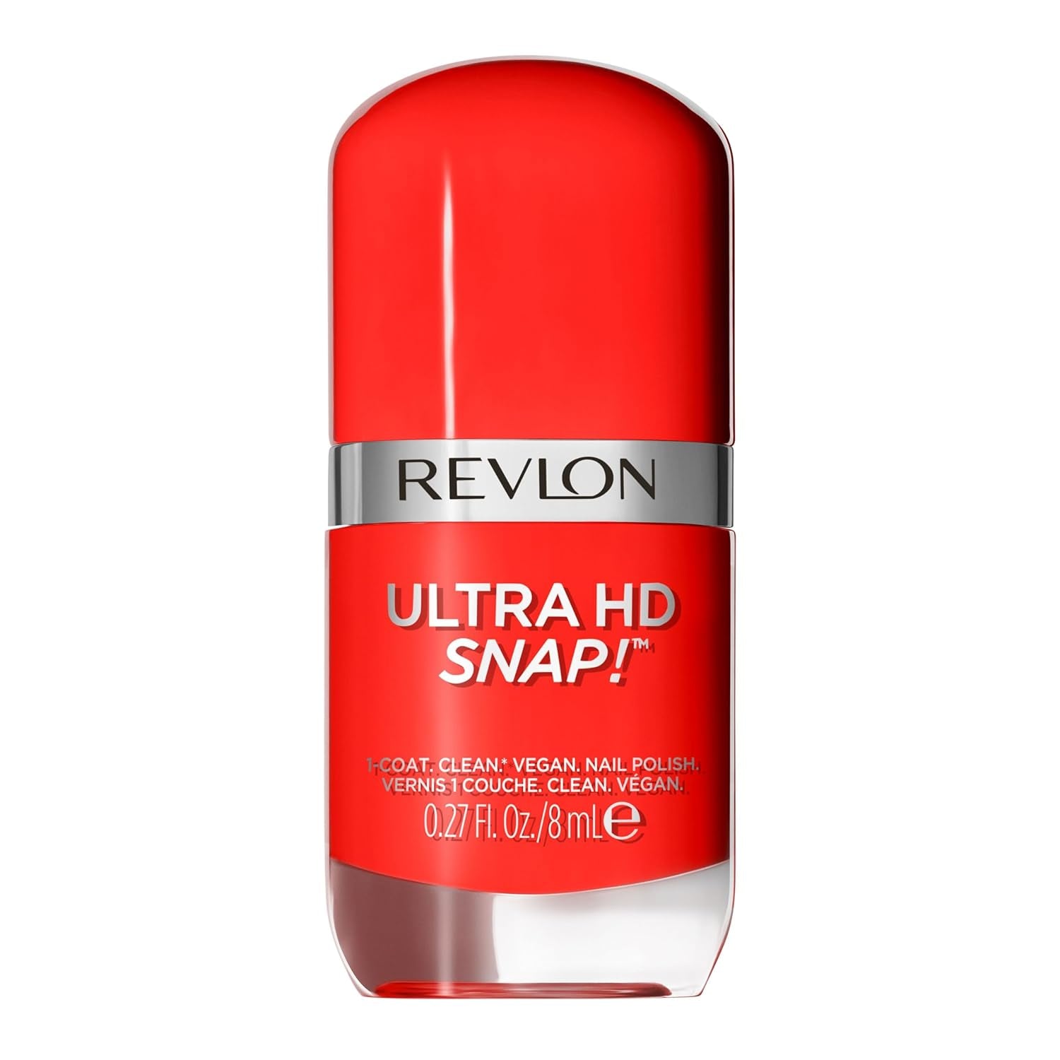 Revlon Ultra HD Snap körömlakk Tartós Vegán Formula Quick Dry One Coat Teljesen fedő szín (8ml) Hot Stuff (007) Unisex