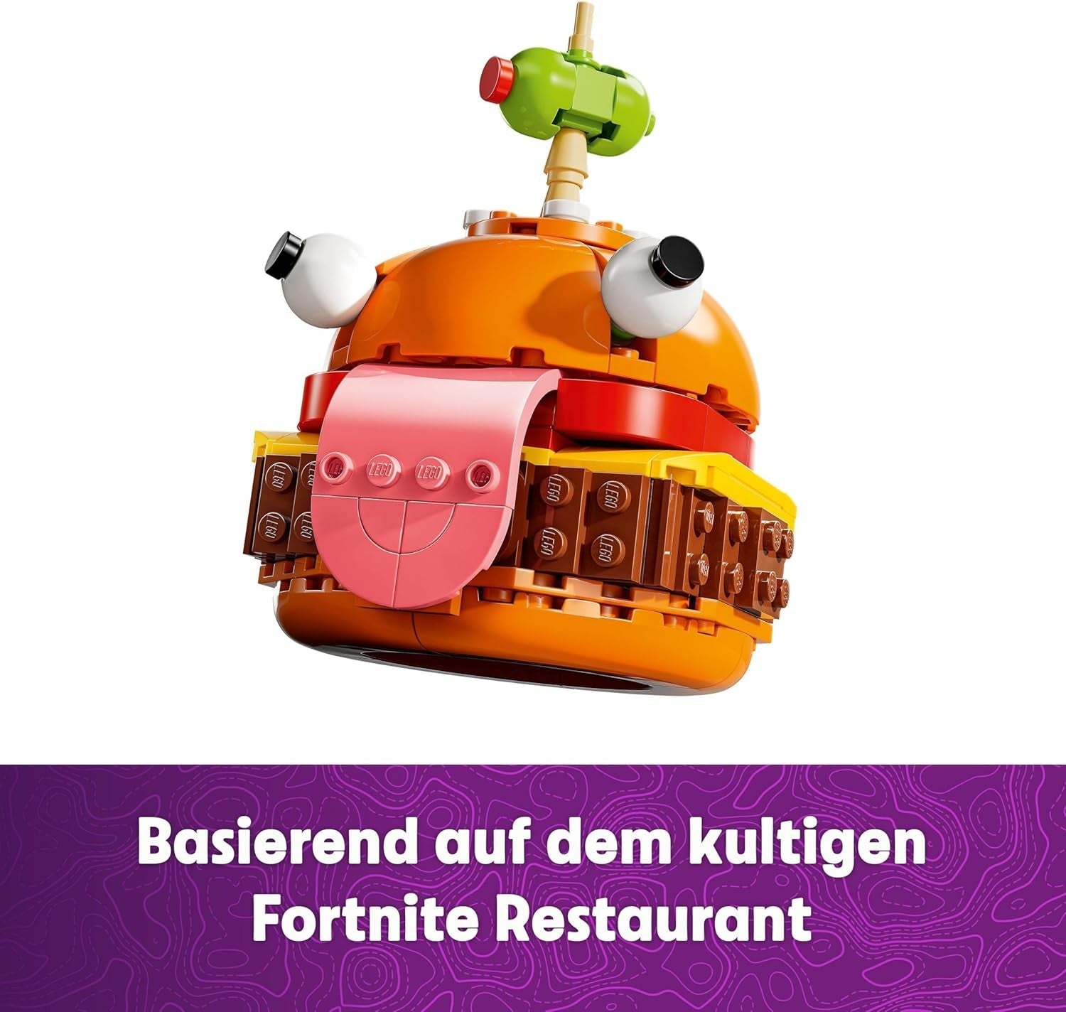 LEGO Fortnite Durrr Burger, Videojáték-építőkészlet 9+ játékosoknak, Kijelző modell, Gyűjthető figura, Ajándék gyerekeknek, tiniknek és felnőtteknek, 77070 gyűjtői cikk építőkészletek Besuche den LEGO-Store