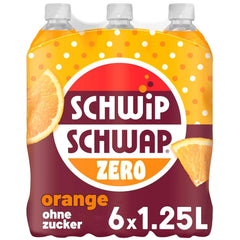 Schwip Schwap Zero Orange, narancs ízű üdítő, készlet 6 x 1,25 liter Alkoholmentes italok Naty Shop