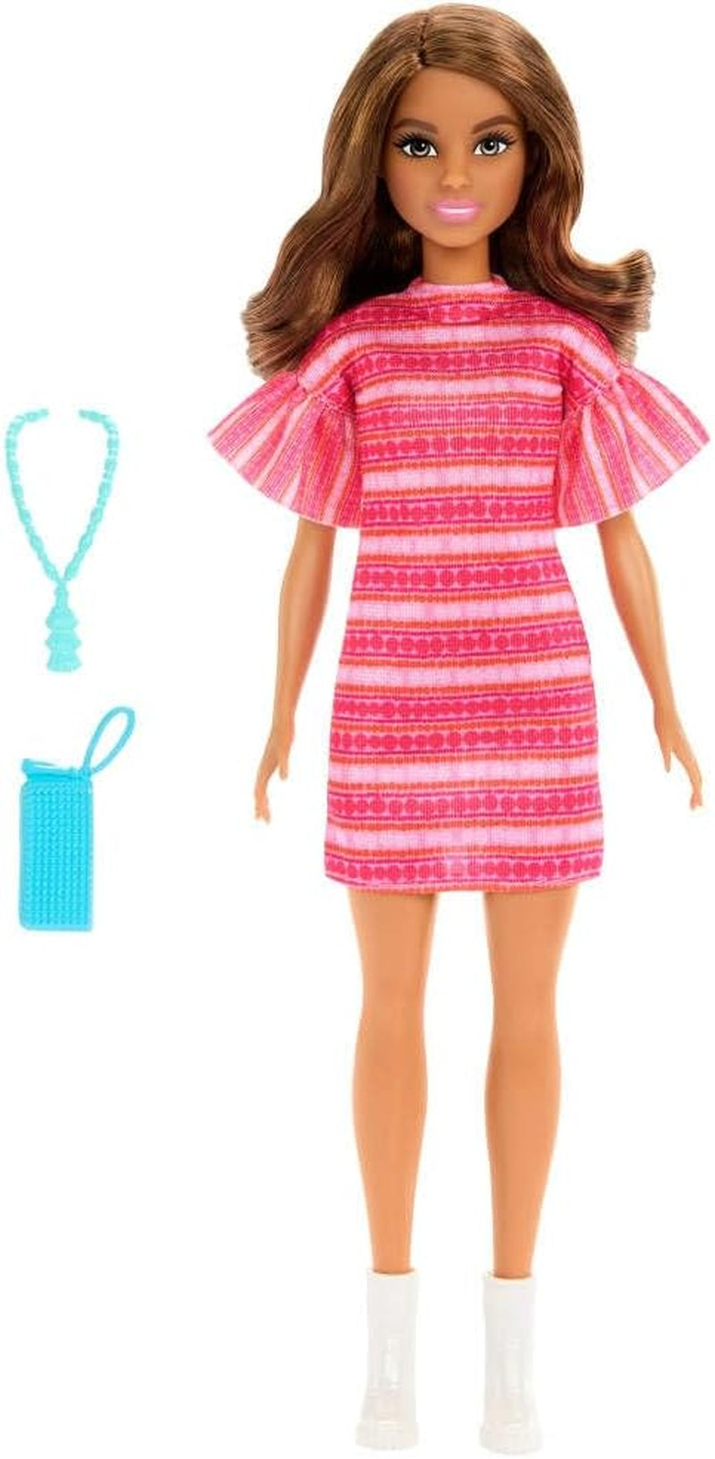 Barbie und Teresa Rezept für Freundschaft Teresa-Modepuppe mit unverkennbarem Outfit zum An- und Ausziehen, mit kiegészítők, beleértve einer Necklace, JCT02