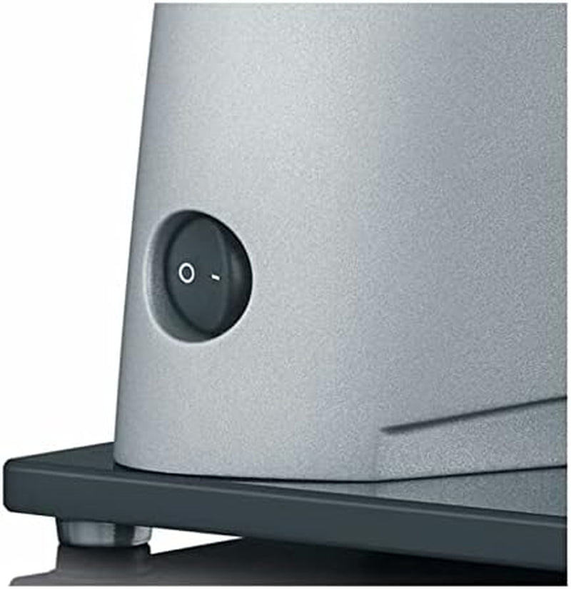 GRAEF SKS S32000, ezüst színű elektromos szeletelő teljesen fém házzal és üveg alaplappal Reszelő és Szeletelő Naty Shop