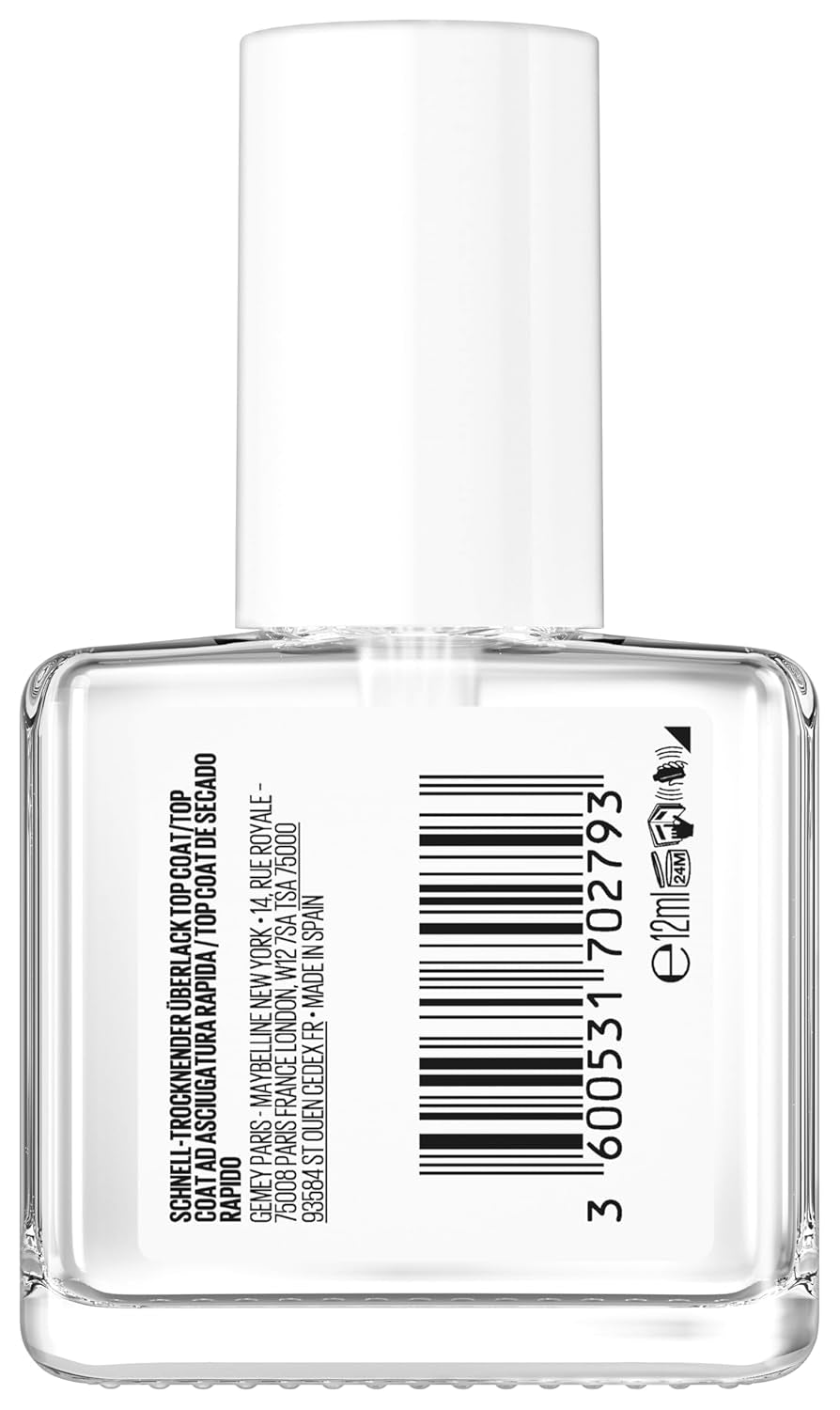 Maybelline New York körömlakk, Quick Dry Top Coat Express Manikűr, Átlátszó, 12 ml