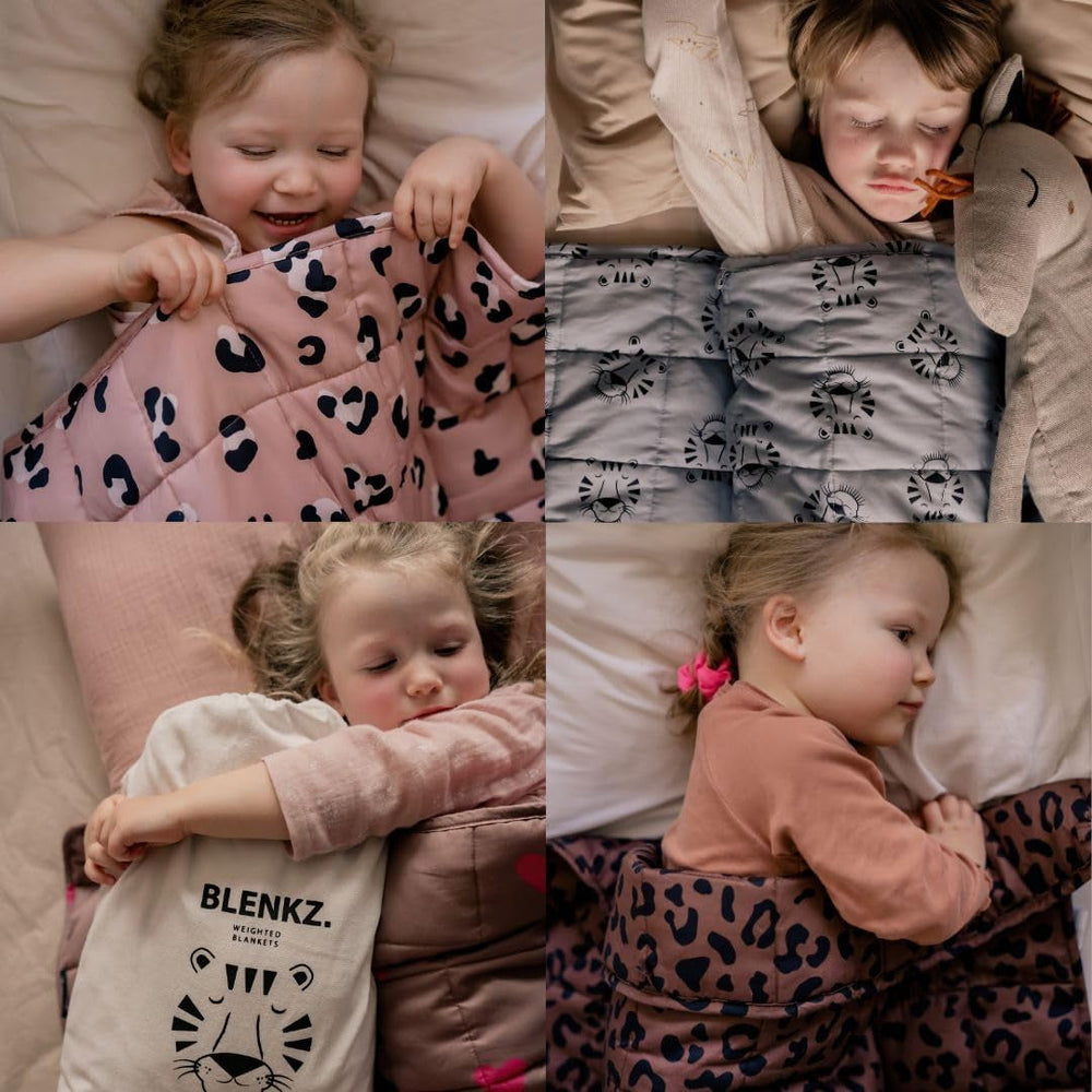 Súlyozott baba takaró | 3,5 kg | 100X150Cm | Terápiás takaró | Súlyozott takarók | Nehéz takaró (kék tigris arc, 3,5kg-100X150 cm) BLENKZ Ágyak és Takarók.