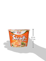 Nong Shim instant tészta garnélával, nagy tál - Koreai ramen leves - Gyors elkészítés - 115 g (1 csomag)