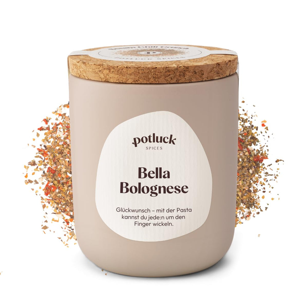 Potluck | Tészta és Pizza Kräuter | Gewürzzubereitung im Keramiktopf | 40g | Vegán, gluténmentes és természetes alapanyagokból