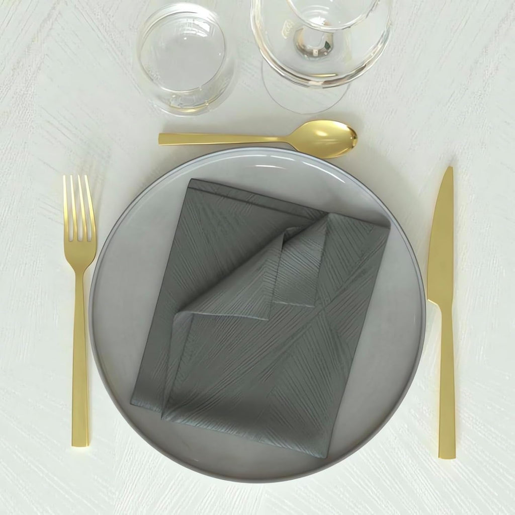 Soleil D'Ocre, set de 3 șervețele 45X45 cm lux albastru noapte