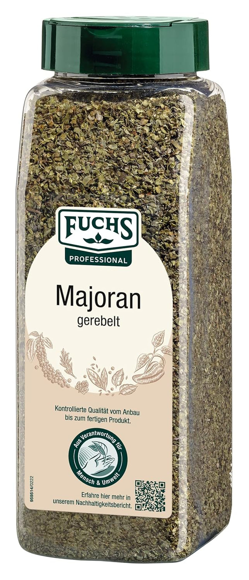 - majoránna gerebelt | Mit praktischem Streuaufsatz | Zum Verfeinern von Bohnen- und Linseneintöpfen | 80 g im großen Streuer