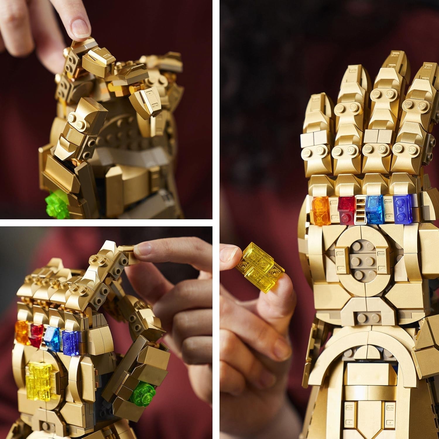 LEGO 76191 Marvel Super Heroes Infinity Glove Avengers Thanos kesztyű modellépítő készlet felnőtteknek rajongói elem Ajándék férfiaknak nőknek Her Him építőkészletek Besuche den LEGO-Store