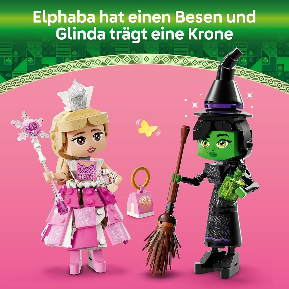 LEGO Wicked Elphaba és Glinda babák - Óz boszorkányai, gyűjthető figurajáték - kreatív ajándék 10 év feletti lányoknak és a film rajongóinak - 75682 Építőkészlet Besuche den LEGO-Store