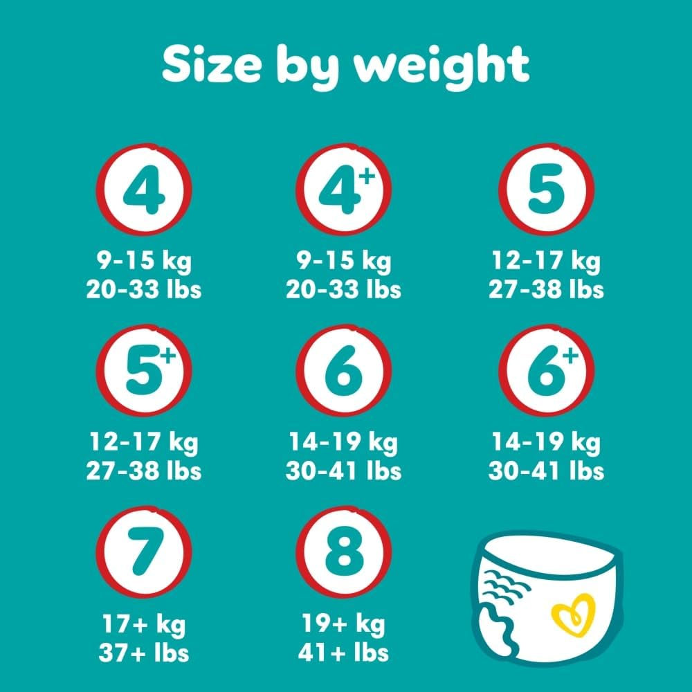 Pampers Baby-Dry pelenkák, 8-as méret, 22 db, 19 kg+