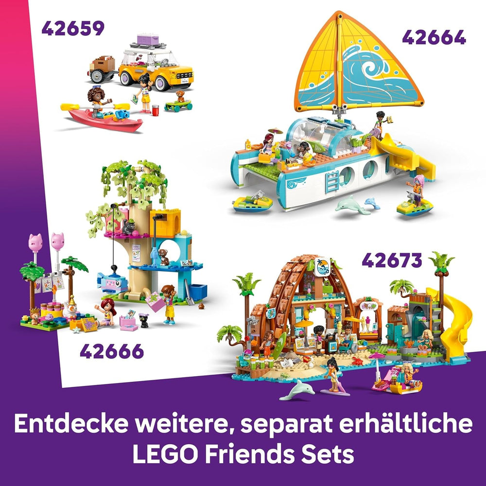 LEGO Friends Kostümparty mit Einhorn und Fee - Spielzeug für Mädchen ab 6 Jahren - Bühne, DJ-Pult, 4 Minipuppen, der Katze Churro und Einer Pferdefigur sowie lustigem Zubehör - Ajándékötlet - 42661