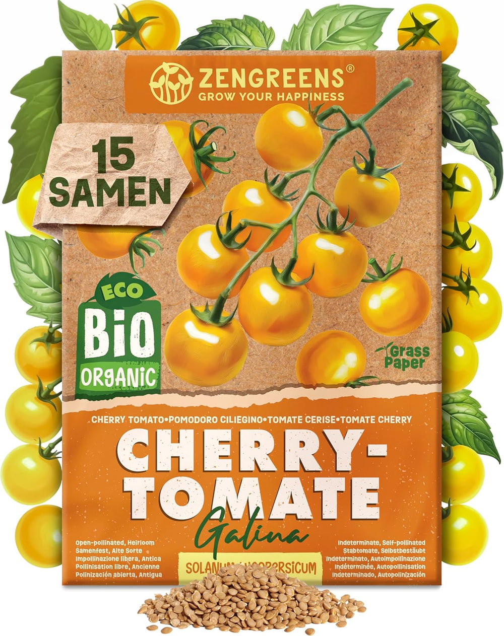 Bioparadicsommag 10-10 db-os paradicsommag készletben a kertben, erkélyen vagy magaságyásban történő egyszerű termesztéshez - Vetőmagok - Palánták